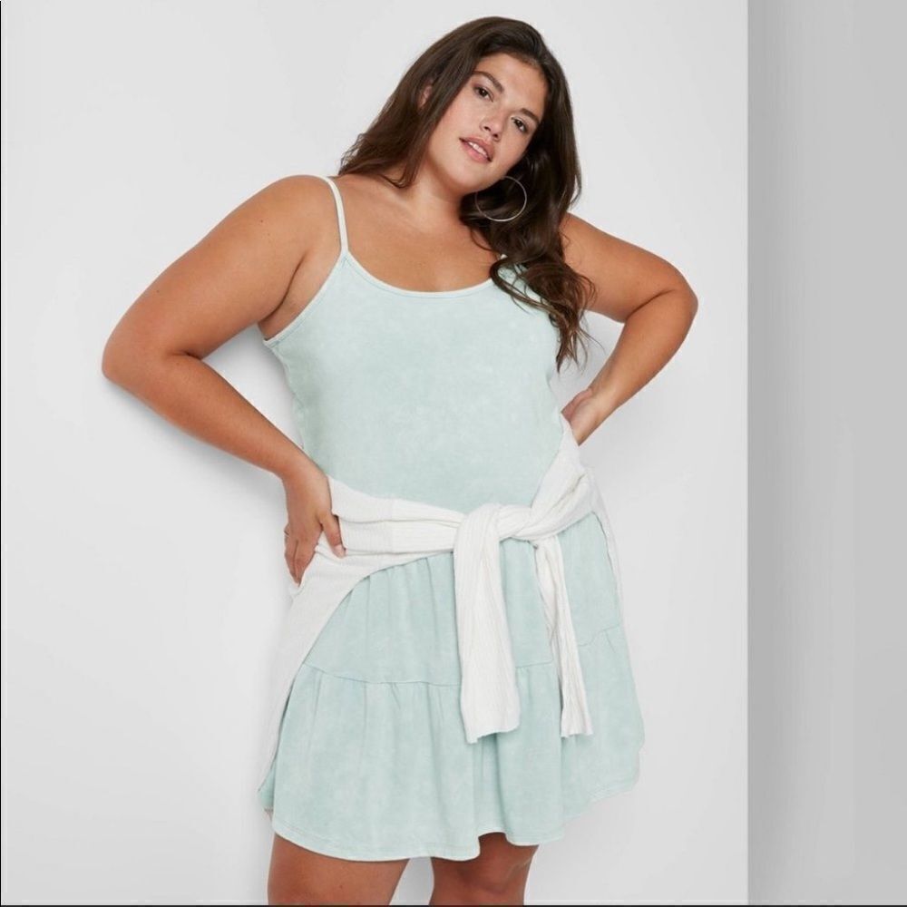 wild fable | Mineral Wash Sweatshirt Dress